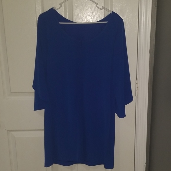 Electric blue cocktail party dress - Picture 3 of 6